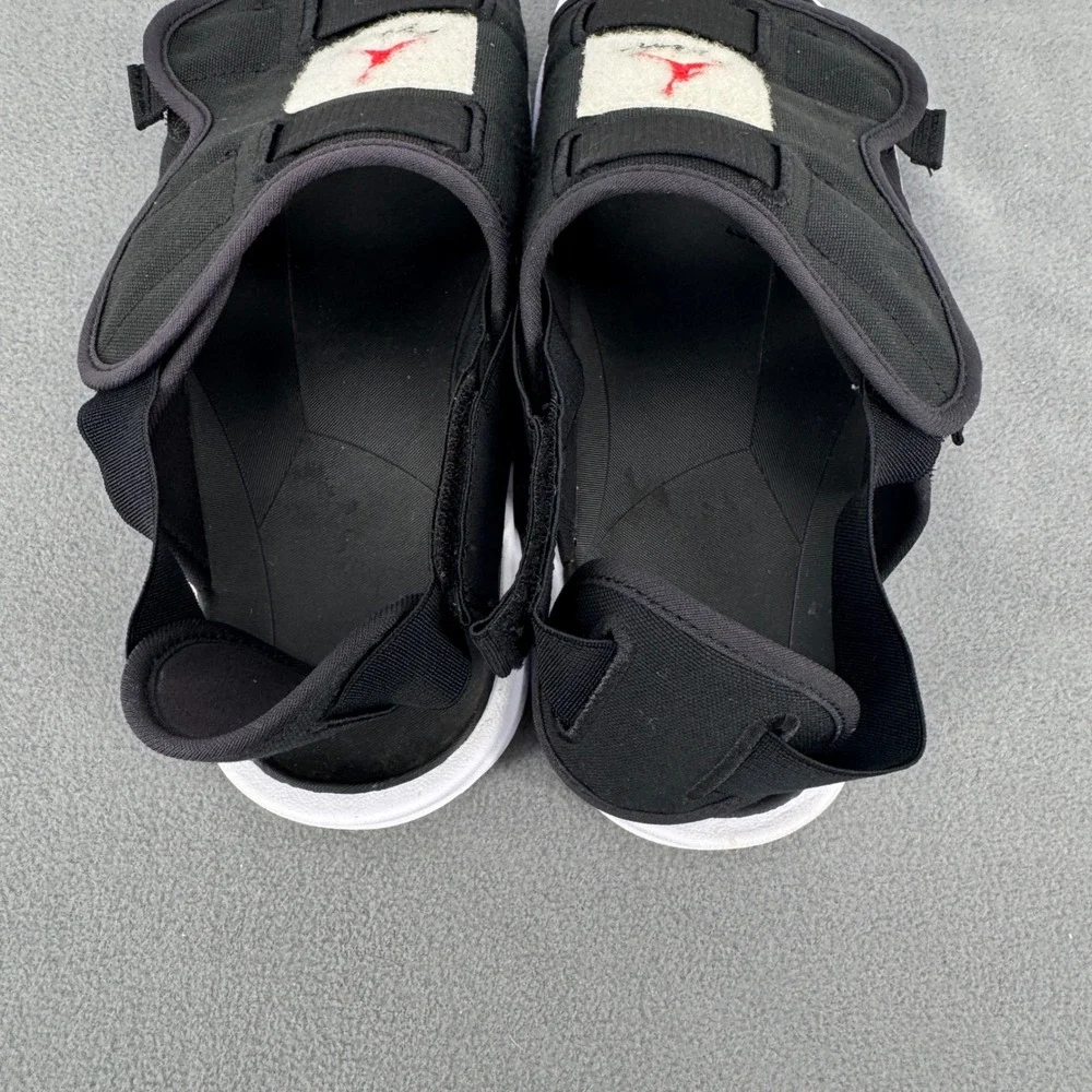Air Jordan LS Mens 9 Slides Black Red White CZ0791-006 Sandals Strap